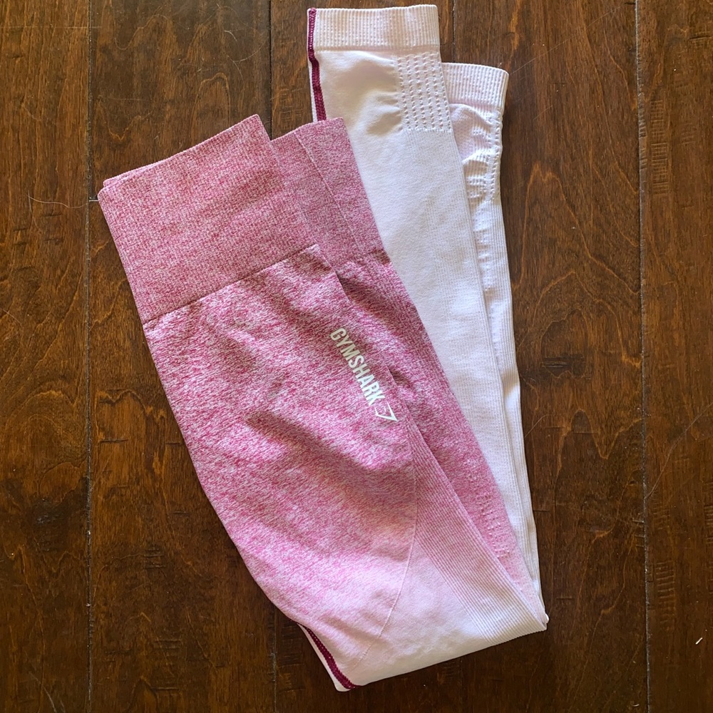 Gymshark Pink Ombré seamless leggings. XS.